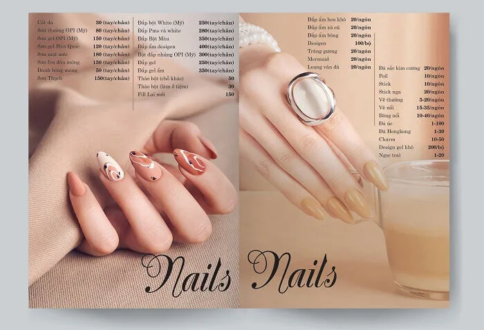 20+ mẫu bảng giá tiệm nail ấn tượng, thu hút khách nhất hiện nay — bePOS  Blog | bePOS