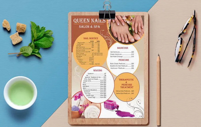 Thiết kế và làm menu cho hàng nail giá bao nhiêu?