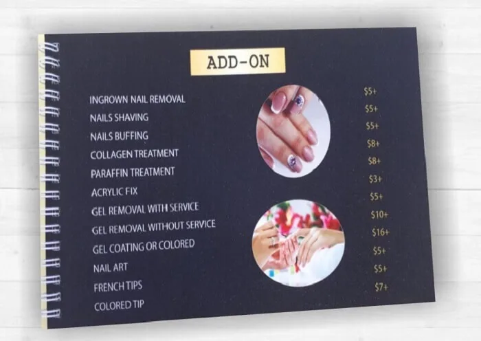 20+ mẫu bảng giá tiệm nail ấn tượng, thu hút khách nhất hiện nay — bePOS  Blog | bePOS