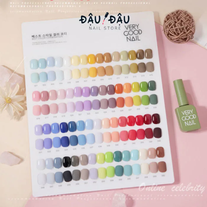 Bảng màu Sơn gel Very Good Nail 60 màu lẻ chiếc cực sang trọng, decor trang  trí tiệm cực đẹp | Lazada Việt Nam