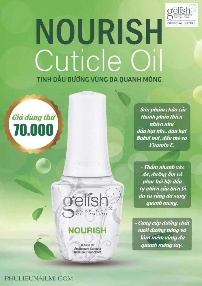 Tinh Dầu Dưỡng Viền Da Quanh Móng Gelish (Mỹ) Sharon Nails