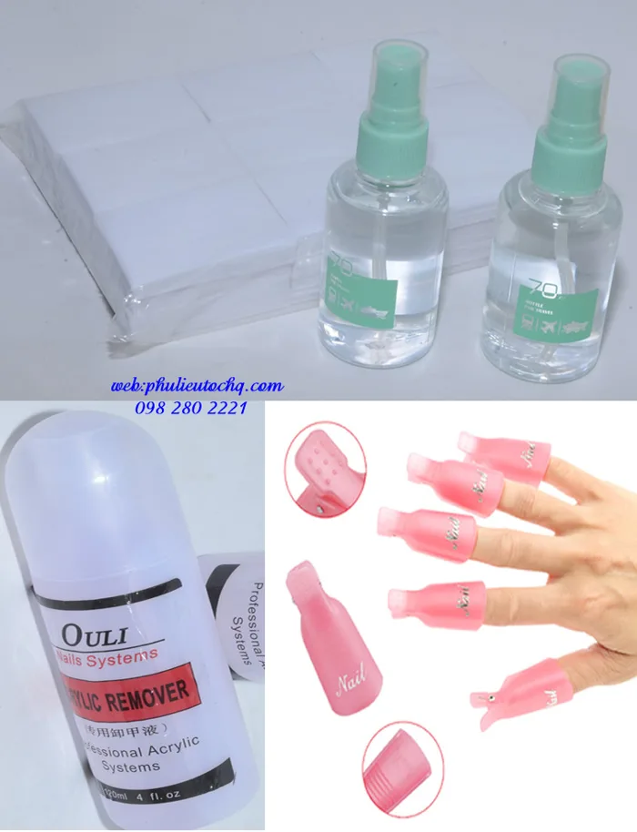 Dụng cụ ủ và tháo sơn móng Gel