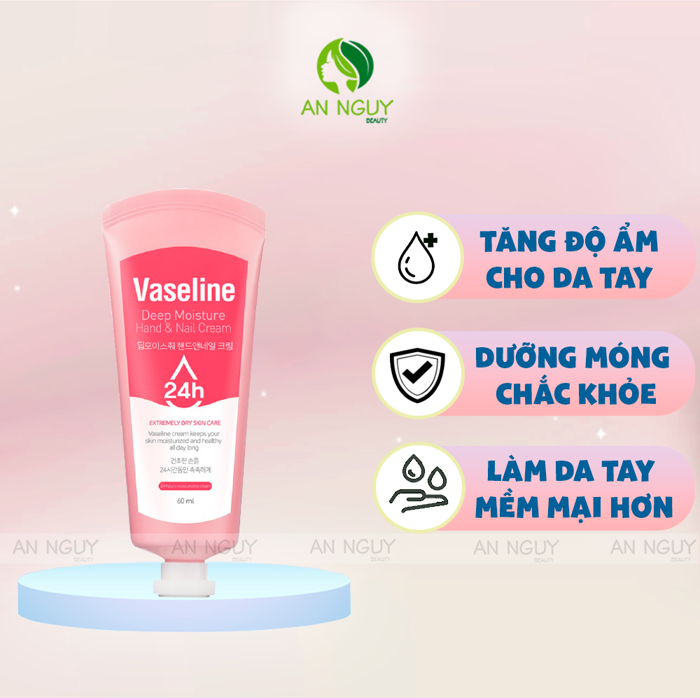 Kem Dưỡng Da Tay Và Móng Vaseline Deep Moisture Hand & Nail Cream 60ml Kem Dưỡng Da Tay Và Móng Vaseline Deep Moisture Hand & Nail Cream 60ml