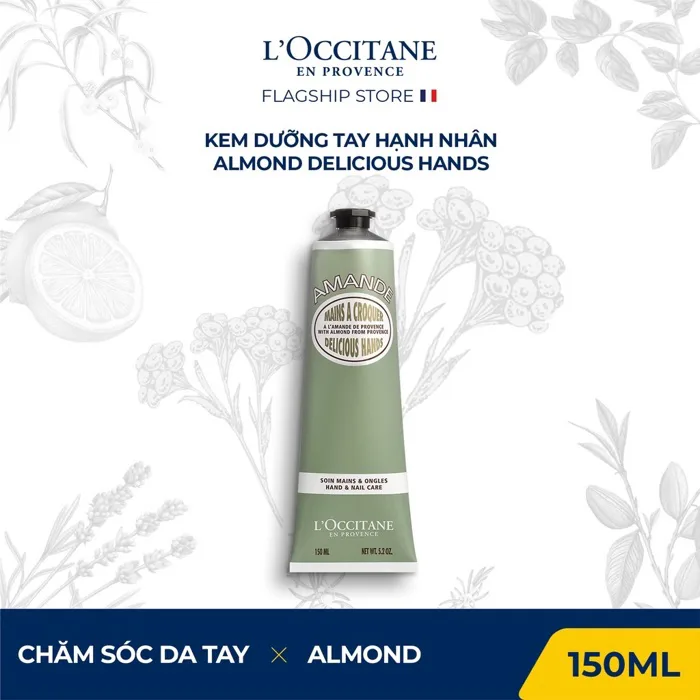 Kem dưỡng da tay và móng L'Occitane Almond Hand & Nail Care Kem dưỡng da tay và móng L'Occitane Almond Hand & Nail Care