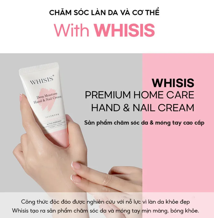 Kem Dưỡng Da Tay & Móng Mềm Mịn Hương Nước Hoa Whisis Deep Moisture Hand & Nail Cream Dưỡng Ẩm Dưỡng Sáng Phục Hồi 50ml Chính Hãng | Whisis Việt Nam Kem Dưỡng Da Tay & Móng Mềm Mịn Hương Nước Hoa Whisis Deep Moisture Hand & Nail Cream Dưỡng Ẩm Dưỡng Sáng Phục Hồi 50ml Chính Hãng | Whisis Việt Nam