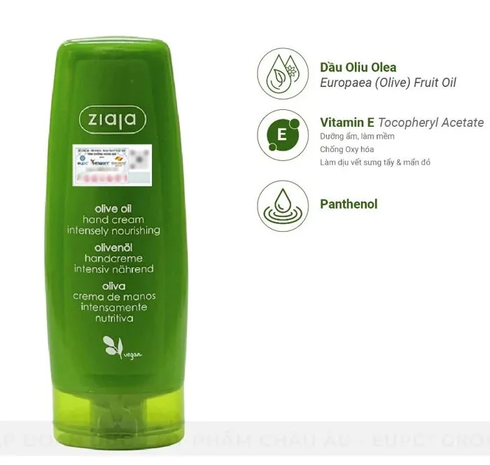 Kem dưỡng da tay & móng Ziaja Olive Oil Hand Cream 80ml Kem dưỡng da tay & móng Ziaja Olive Oil Hand Cream 80ml