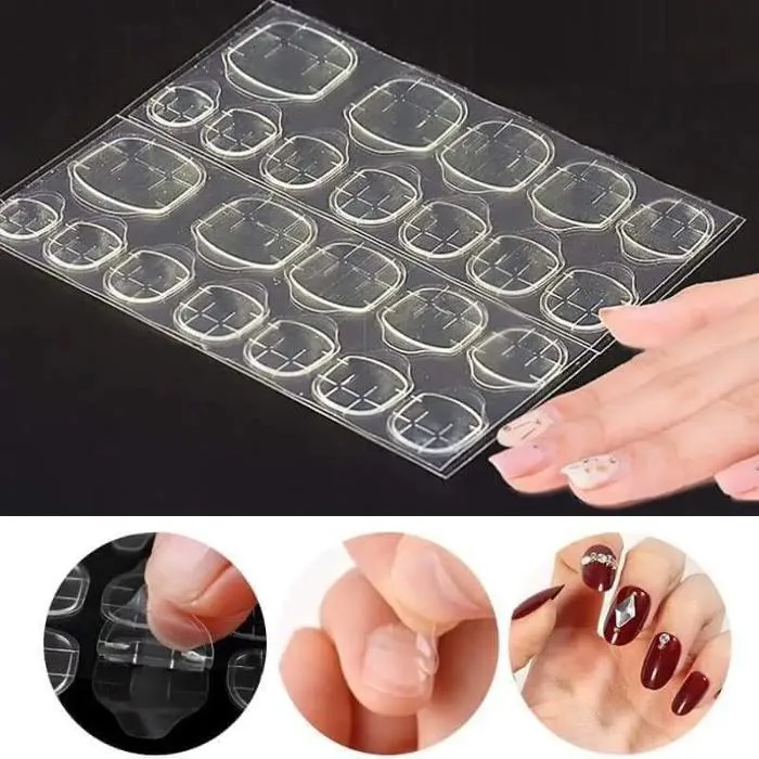 Miếng keo dán móng tay giả 2 mặt cao cấp (24 móng)