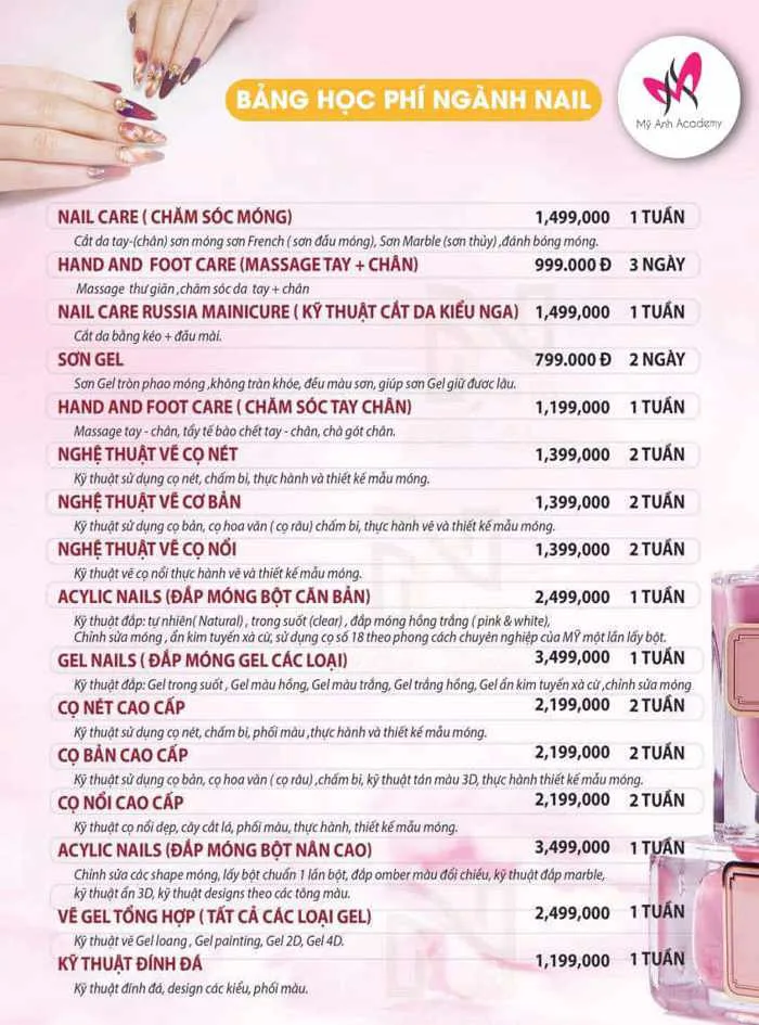 Trung tâm đào tạo khóa dạy học nghề làm nail ở đâu giá rẻ uy tín Trung tâm đào tạo khóa dạy học nghề làm nail ở đâu giá rẻ uy tín