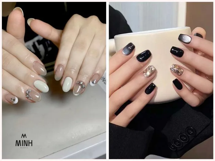 100+ mẫu nail đính đá đẹp đơn giản, sành điệu, thử là mê | Minhshop.vn