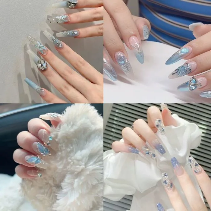 Mách Nàng 12 Mẫu Nail Tay Đính Đá Hiện Đại Và Thời Thượng