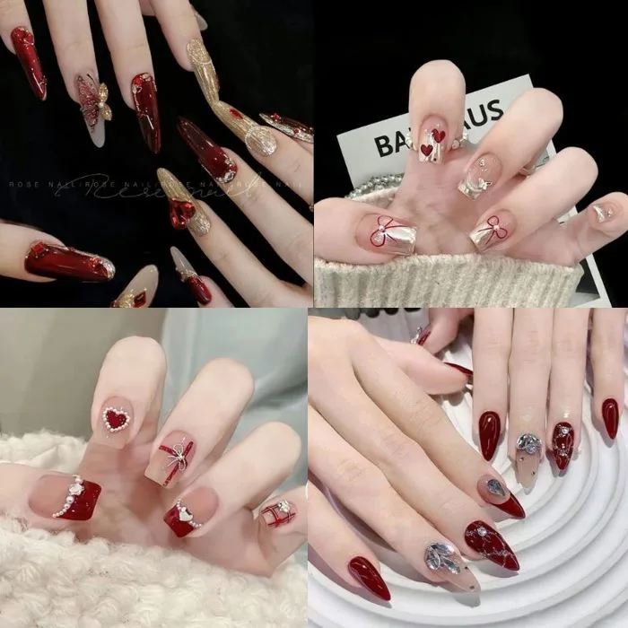 Mách Nàng 12 Mẫu Nail Tay Đính Đá Hiện Đại Và Thời Thượng