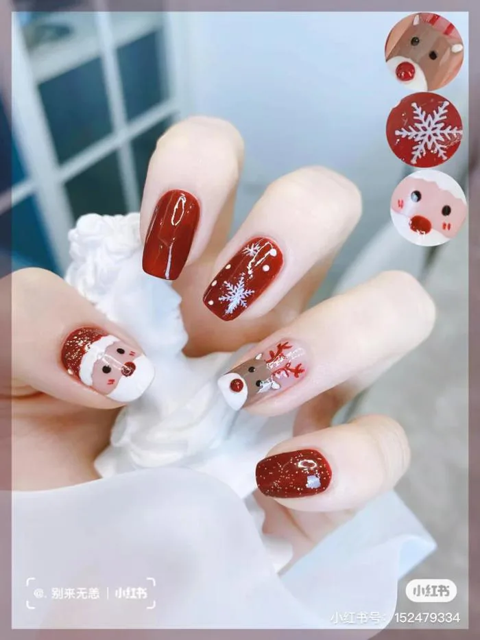 101+ mẫu nail noel HOT, TOP mẫu móng tay noel đẹp đông 2026 101+ mẫu nail noel HOT, TOP mẫu móng tay noel đẹp đông 2026