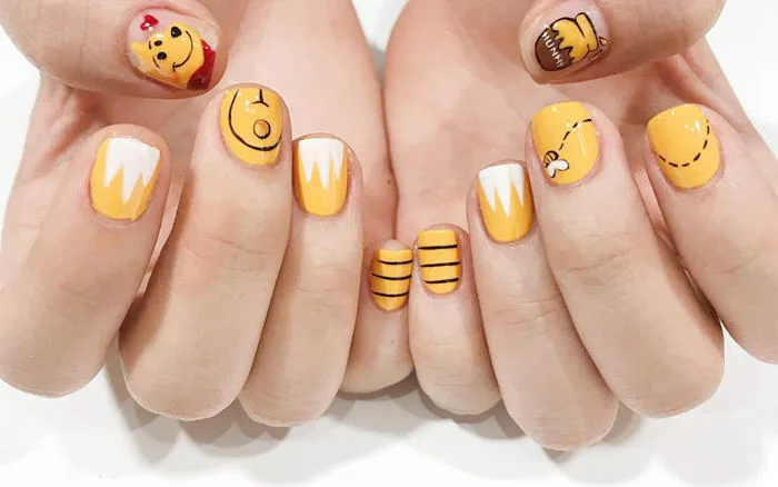 Top 20 mẫu nail hoạt hình dễ thương hot hiện nay