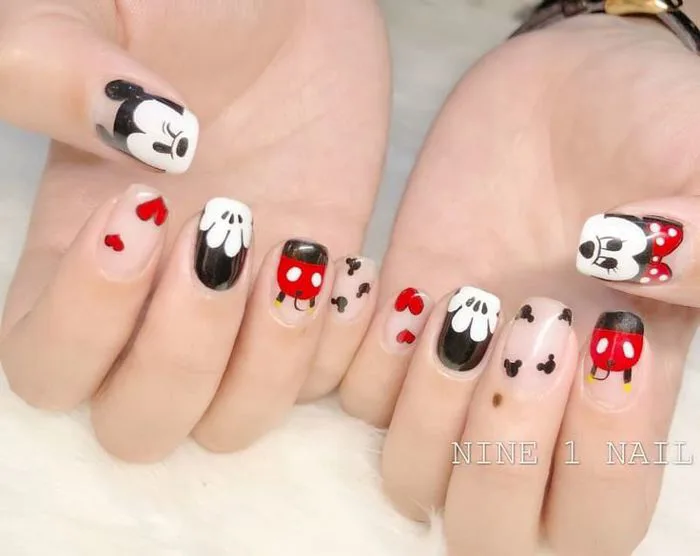Bộ sưu tập 100+ mẫu nail hoạt hình đáng yêu - Zicxa