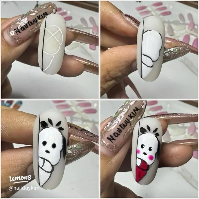 Cách vẽ nail hoạt hình đơn giản cho người mới bắt đầu (từng bước)