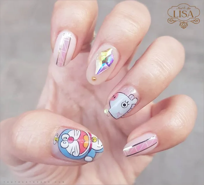 Top 6 mẫu nail hoạt hình xinh xắn đáng yêu