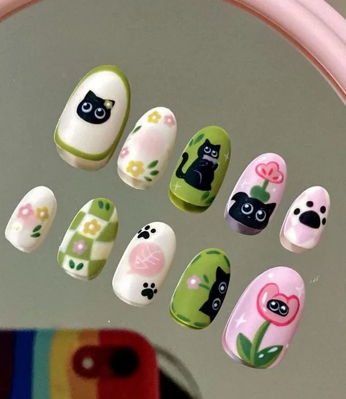 100+ mẫu vẽ nail hoạt hình nghệ thuật đơn giản mà đẹp