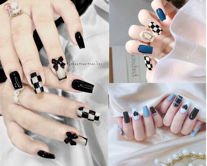 40+ Mẫu Nail Kẻ Sọc Đẹp Cho Nàng Cá Tính Sành Điệu