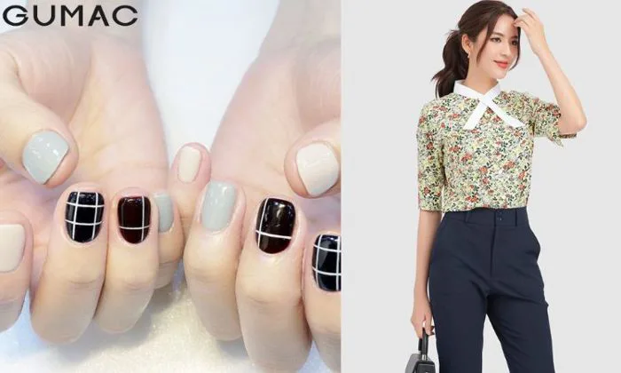 Những mẫu nail kẻ caro ĐƠN GIẢN cho nàng TỰ TIN xuống phố