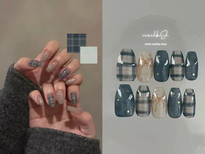 Xu Hướng Nail Kẻ Caro 2026: Thanh Lịch, Tôn Da, Dễ Ứng Dụng
