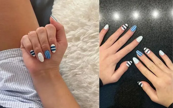 Top 150+ Những Mẫu Nail Kẻ Sọc Đẹp, Hot Trend Năm 2026