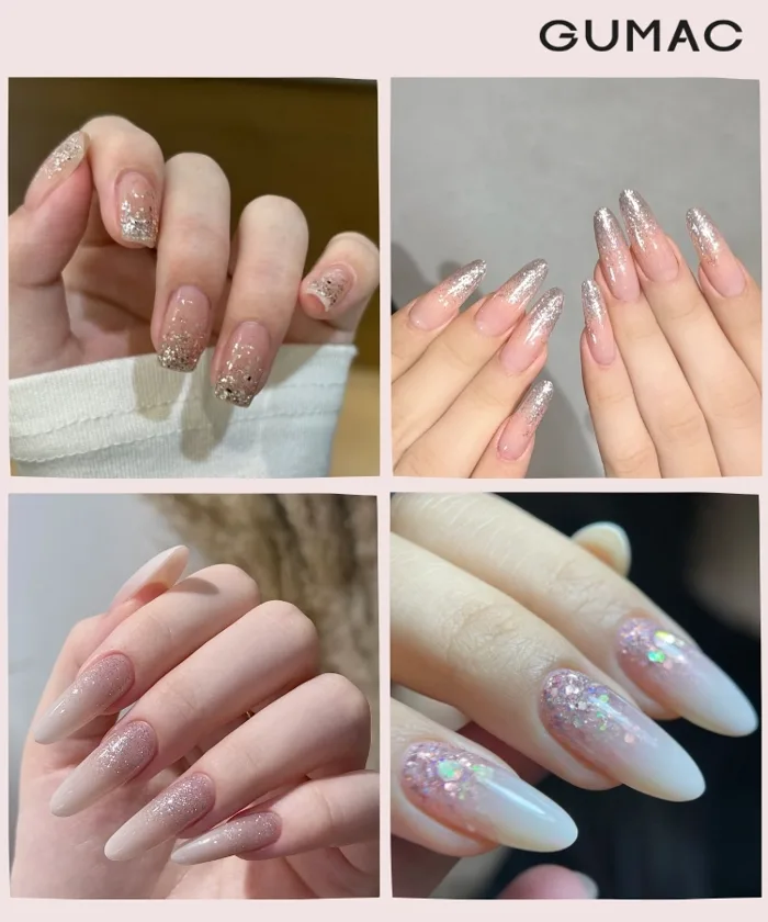 18 Mẫu nail kim tuyến lấp lánh và SIÊU XINH cho cô nàng sang chảnh
