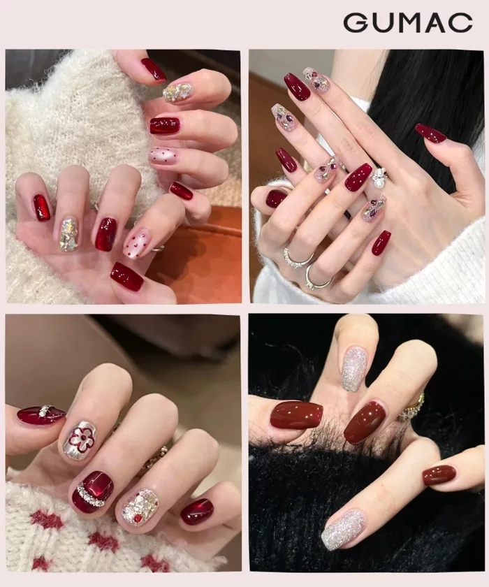 18 Mẫu nail kim tuyến lấp lánh và SIÊU XINH cho cô nàng sang chảnh