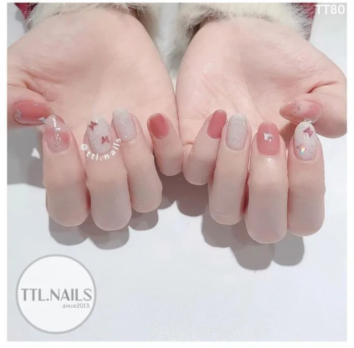 Mẫu nail loang tone hồng dễ thương | Lazada Việt Nam