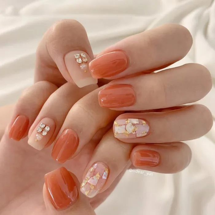 Các mẫu sơn móng tay màu cam đất ấn tượng hiện nay | websosanh.vn