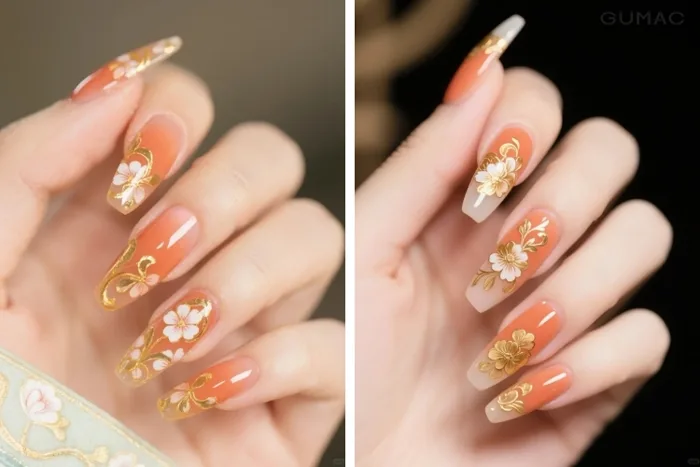 19+ Mẫu móng tay cam, nail màu cam đất THỜI THƯỢNG và cá tính