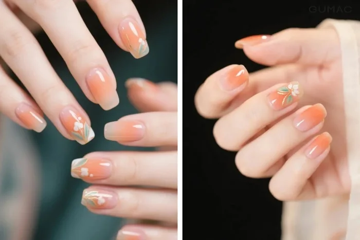 19+ Mẫu móng tay cam, nail màu cam đất THỜI THƯỢNG và cá tính