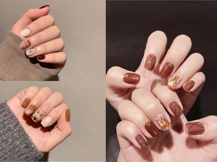 15+ mẫu nail màu nâu đẹp tôn da và bí quyết chọn màu phù hợp phong cách