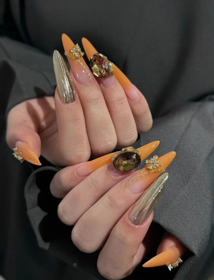 Tổng hợp 99+ Ý tưởng nail màu cam, móng tay cam đất cực cá tính