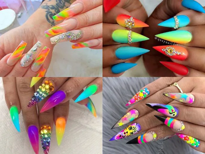 Top 99+ mẫu nail cầu vồng đẹp rực rỡ, cute cho nàng