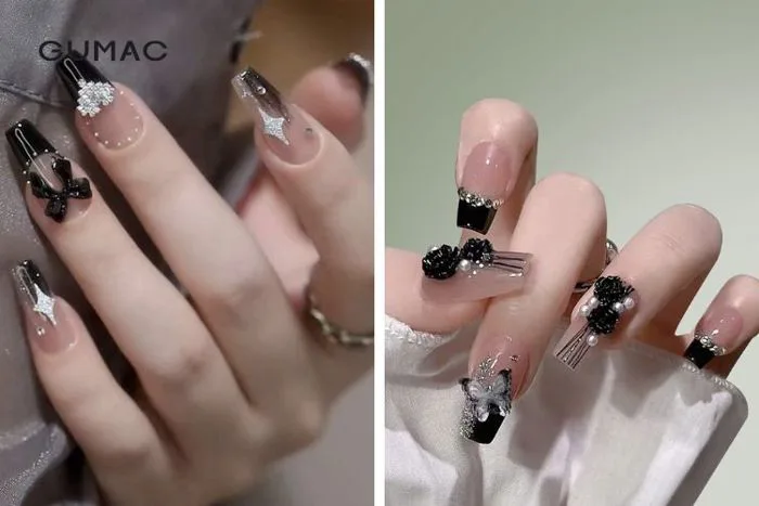 Gợi ý những mẫu nail màu đen đẹp SANG CHẢNH và cá tính cho chị em