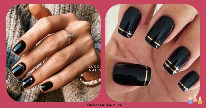 80+ mẫu nail màu đen sang chảnh cá tính huyền bí