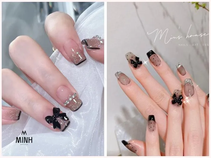 Bật mí 50+ mẫu nail đen cực chất giúp nàng nổi bật dịp Tết | Minhshop.vn