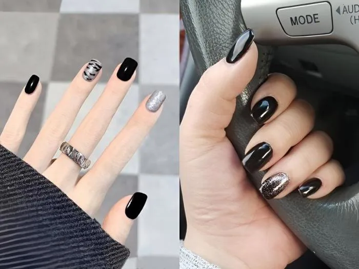 Gợi ý 20+ mẫu nail màu đen sang chảnh, cá tính
