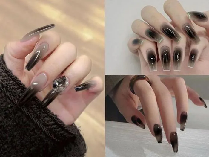 Gợi ý 20+ mẫu nail màu đen sang chảnh, cá tính
