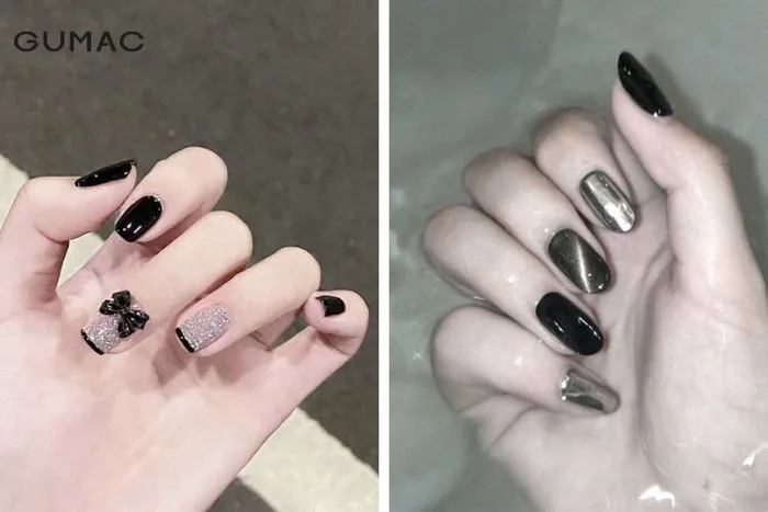 Gợi ý những mẫu nail màu đen đẹp SANG CHẢNH và cá tính cho chị em
