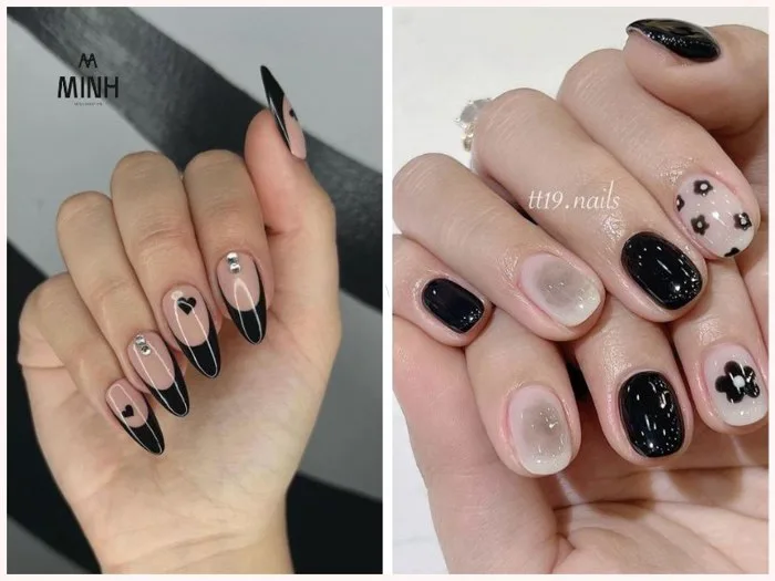 Bật mí 50+ mẫu nail đen cực chất giúp nàng nổi bật dịp Tết | Minhshop.vn