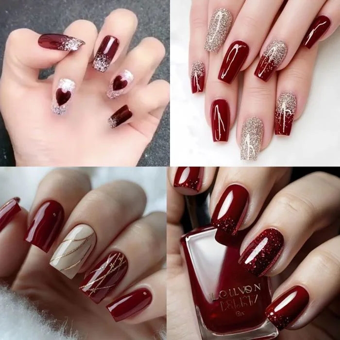 Lưu Ngay 35+ Mẫu Nail Tay Màu Đỏ Sáng Da, Sang Chảnh