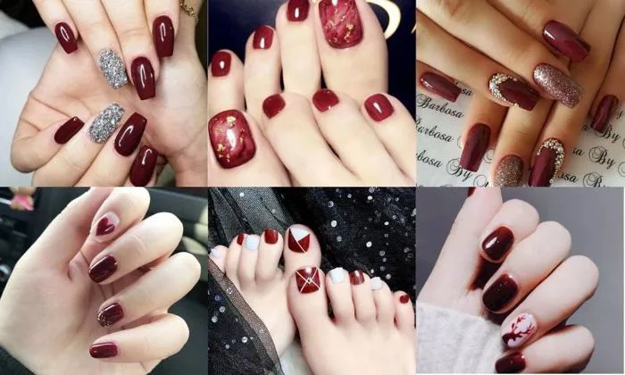 Tổng hợp những mẫu nail màu đỏ đất đẹp nhất Sharon Nails
