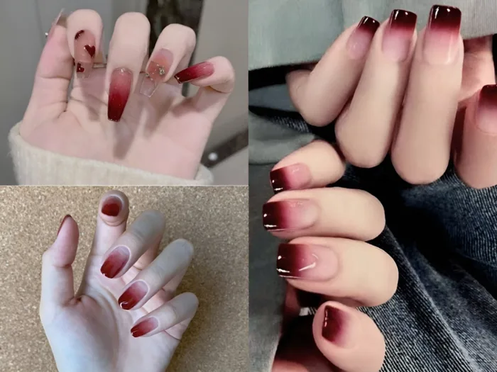 20+ mẫu nail màu đỏ rượu tôn da, cực sang chảnh
