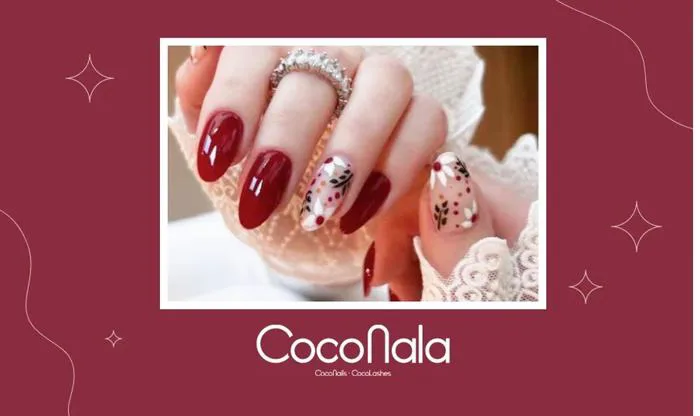 Các mẫu nail màu đỏ rượu đẹp nhất cho đôi tay quyến rũ