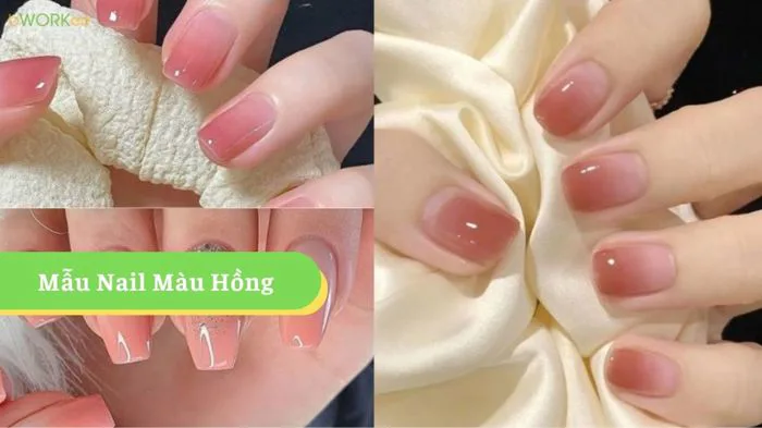 Mẫu Nail Màu Hồng Đẹp Ngọt Ngào & Sang Trọng Hot Trend Hiện Nay