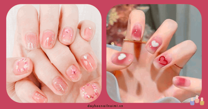 70+ mẫu nail hồng cực xinh cho cô nàng dễ thương
