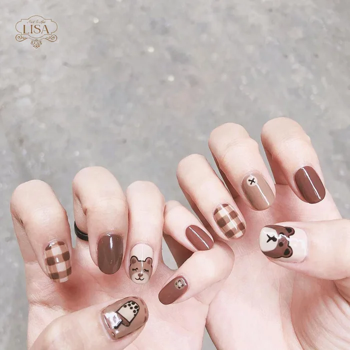 5+ Mẫu nail màu nâu dành cho quý cô yêu quý sự nhẹ nhàng