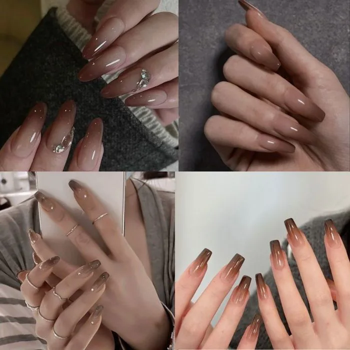 Gợi Ý 8 Mẫu Nail Màu Nâu Hot Trend, Quyền Lực