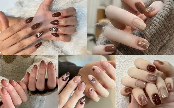 50+ Mẫu Nail Màu Nâu Sang Trọng, Cực Tây Năm 2026